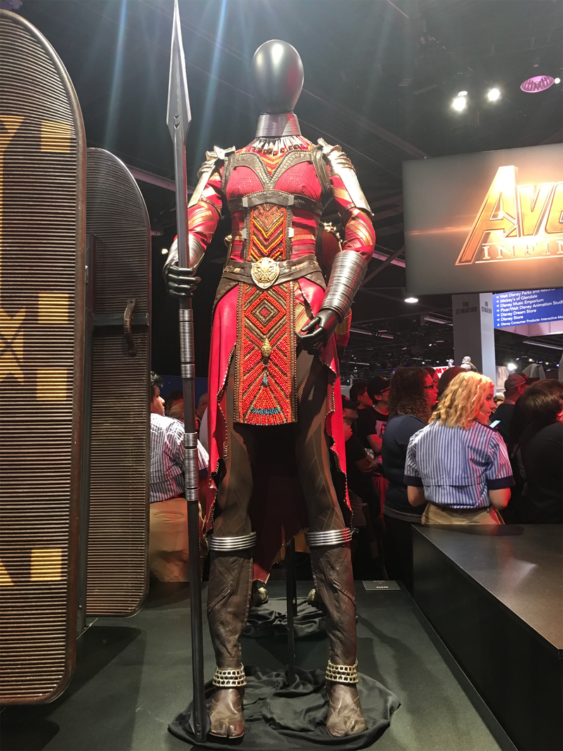 Okoye’s (Danai Gurira) Dora Milaje gear.